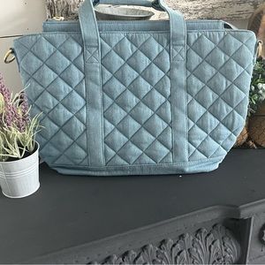 SCL Denim quilted mini tote
